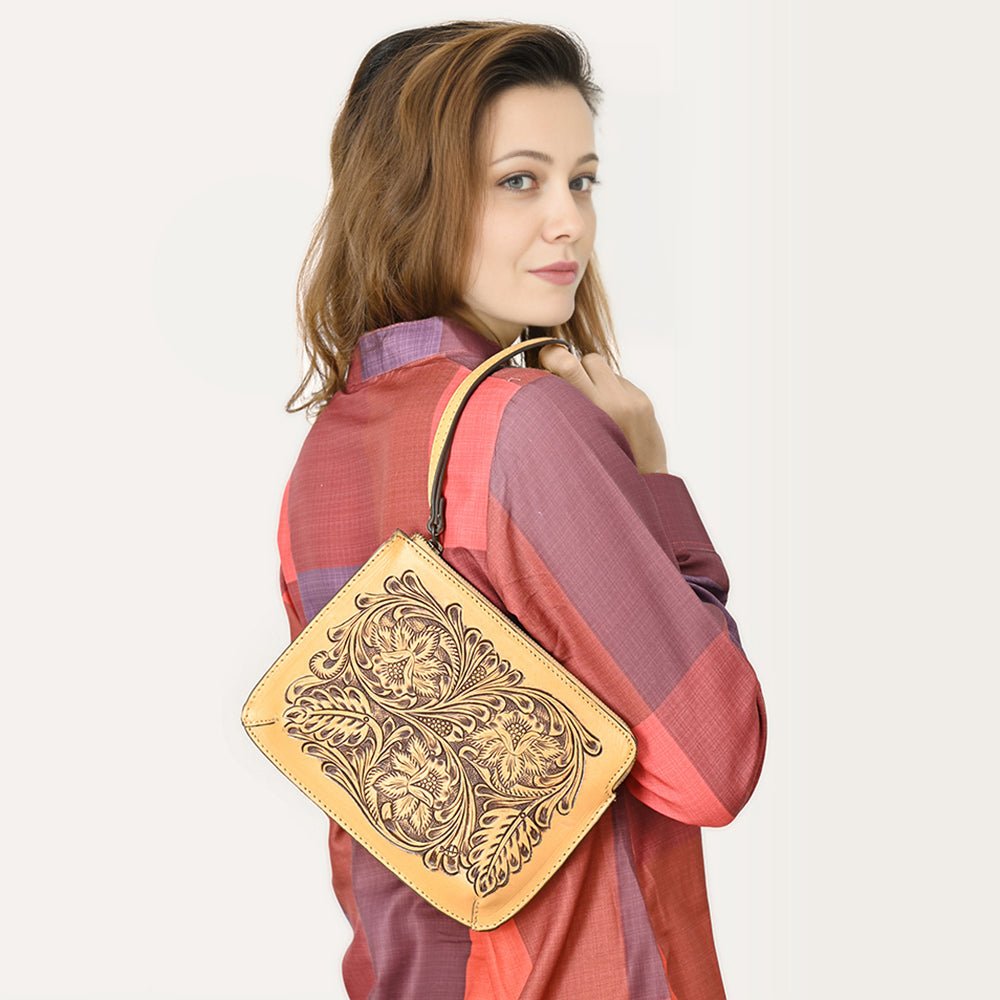 American Darling Hand Tooled Genuine Leather