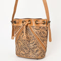 Ohlay Tote Hand Tooled Genuine Leather