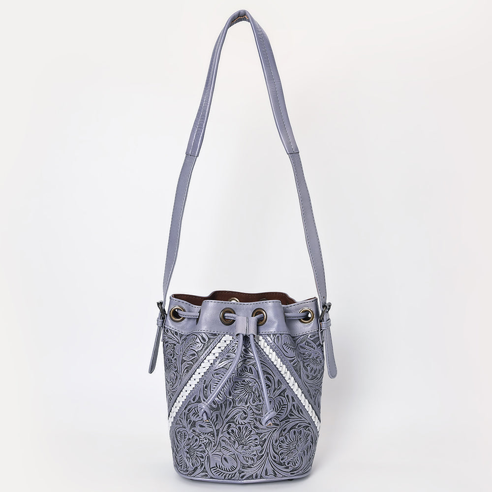 Ohlay Tote Hand Tooled Genuine Leather