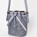 Ohlay Tote Hand Tooled Genuine Leather