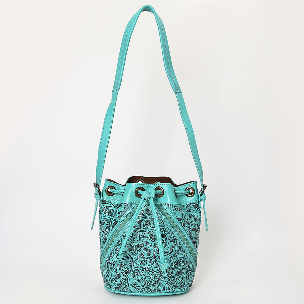 Ohlay Tote Hand Tooled Genuine Leather