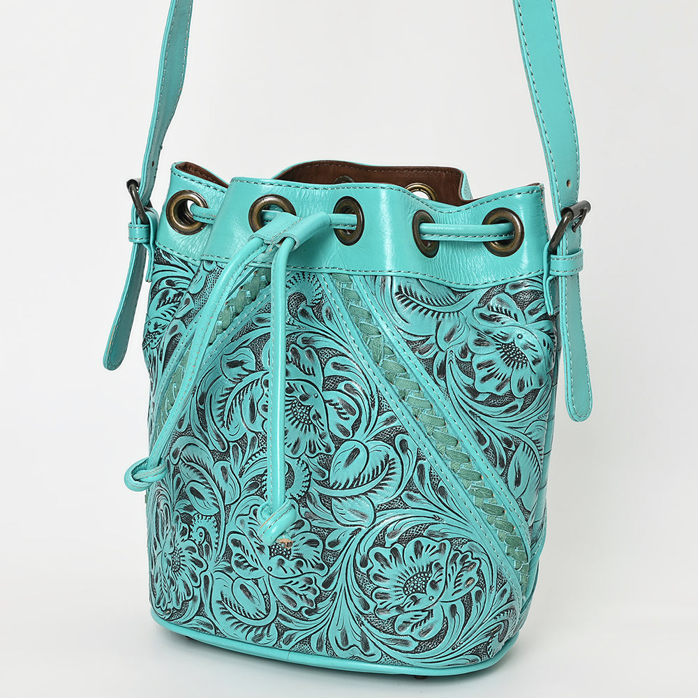 Ohlay Tote Hand Tooled Genuine Leather