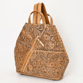 Ohlay Bags Backpack Hand Tooled Genuine Leather