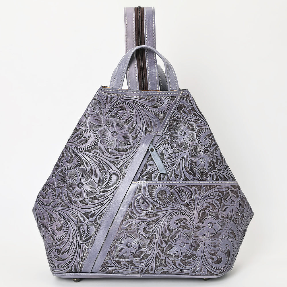 Ohlay Backpack Hand Tooled Genuine Leather