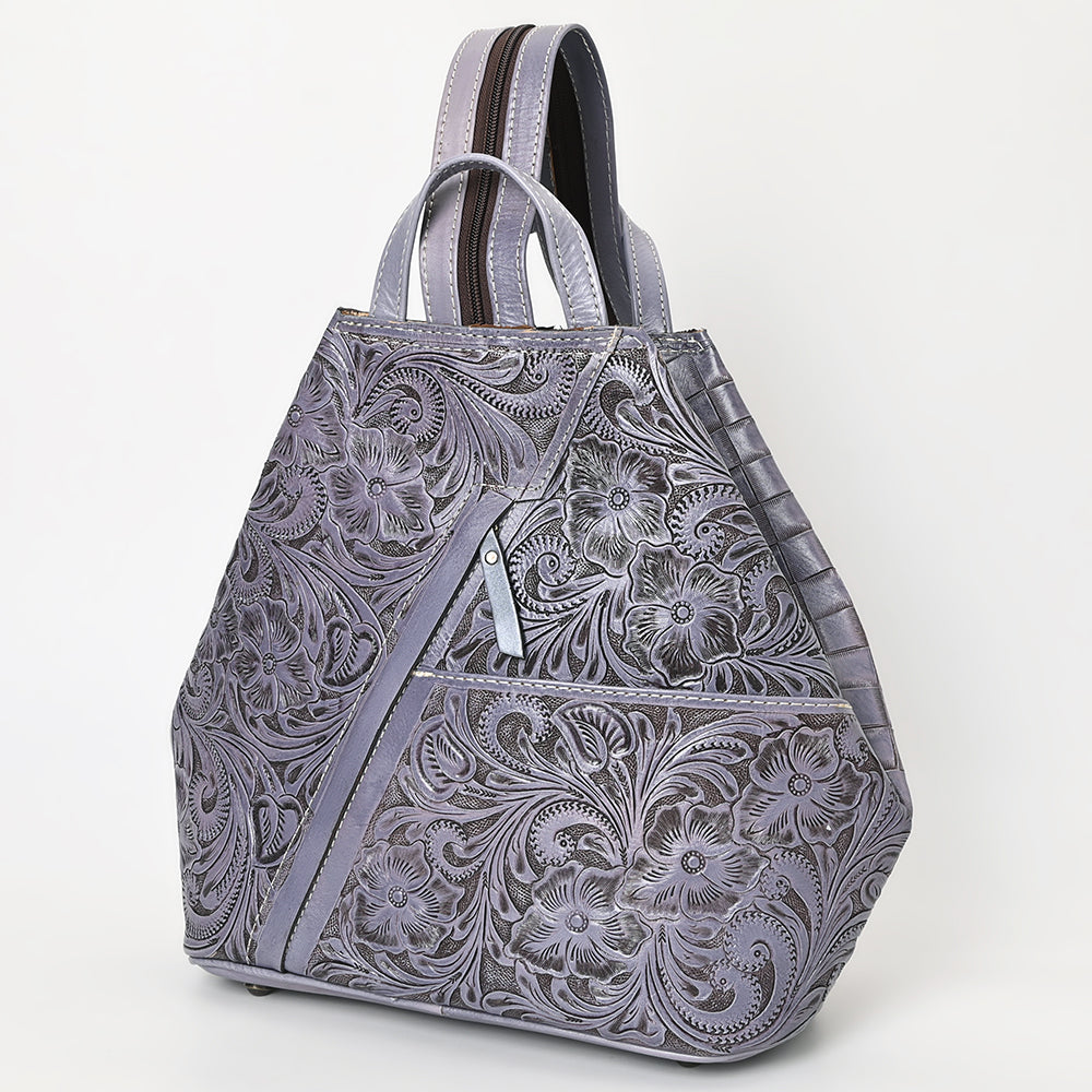 Ohlay Backpack Hand Tooled Genuine Leather