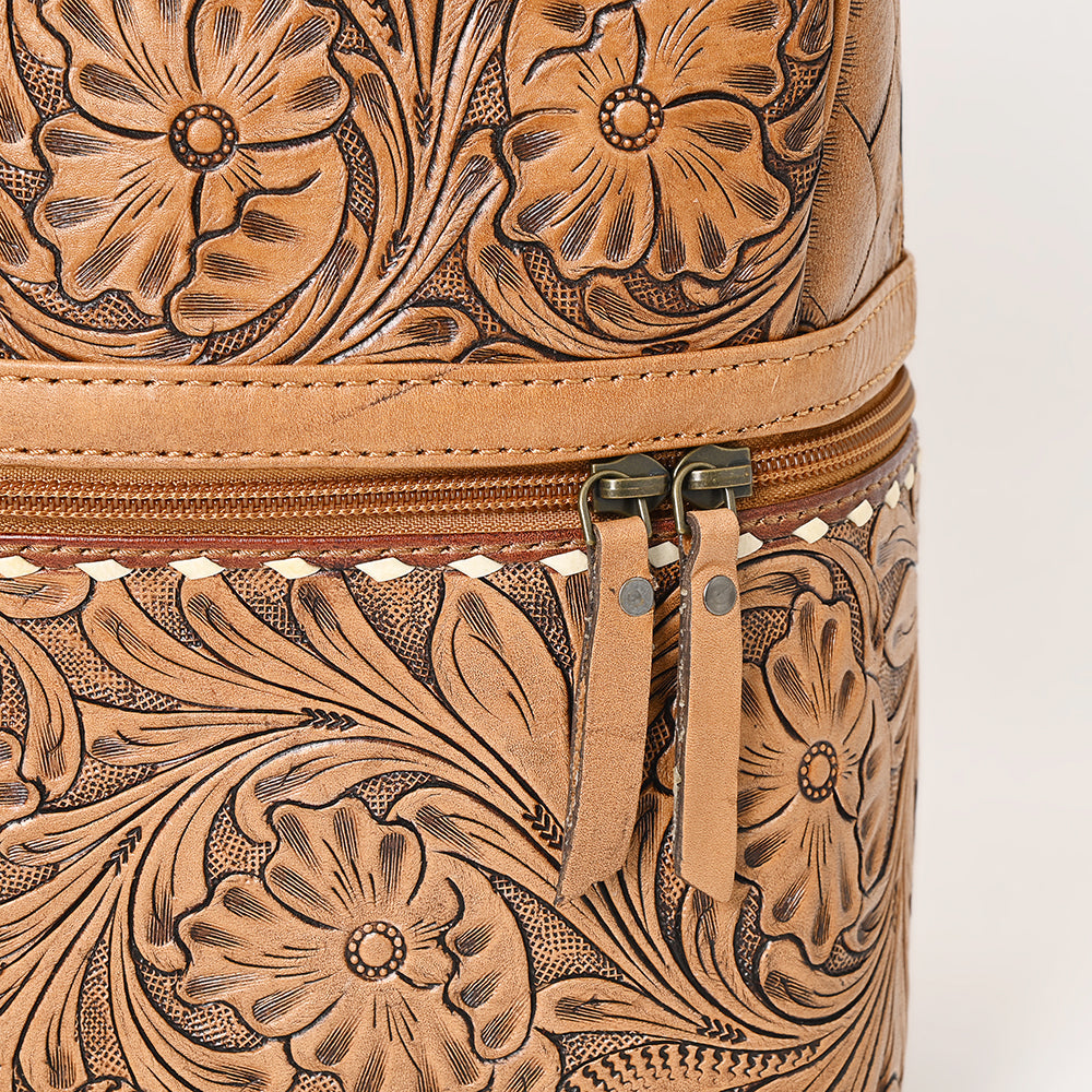 Ohlay Backpack Hand Tooled Genuine Leather