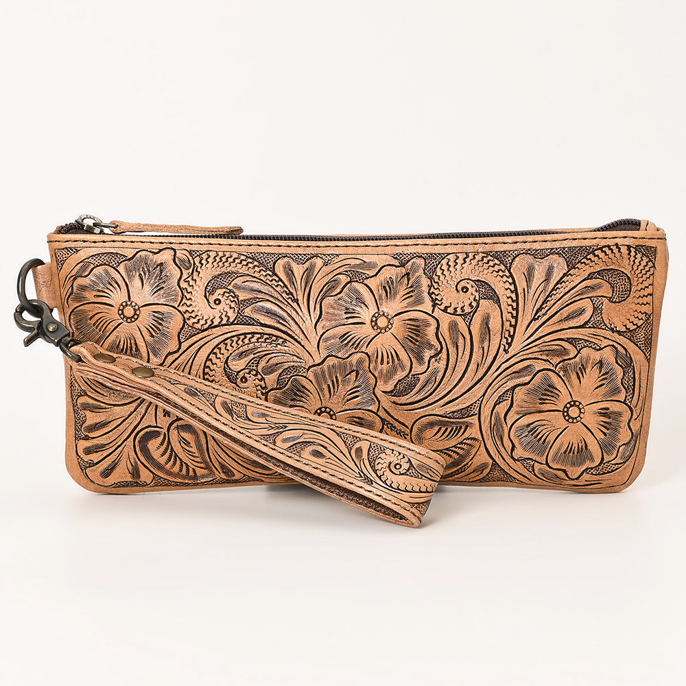 OHLAY Hand-Tooled Leather Backpack