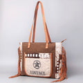 Ohlay Hobo Upcycled Canvas Hair-on Genuine Leather