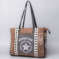 Ohlay Hobo Upcycled Canvas Hair-on Genuine Leather