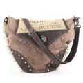 Ohlay Hobo Upcycled Canvas Genuine Leather