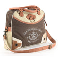 OHLAY Cotton Denim Leather Tote