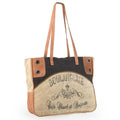 OHLAY Upcycled Canvas Leather Tote