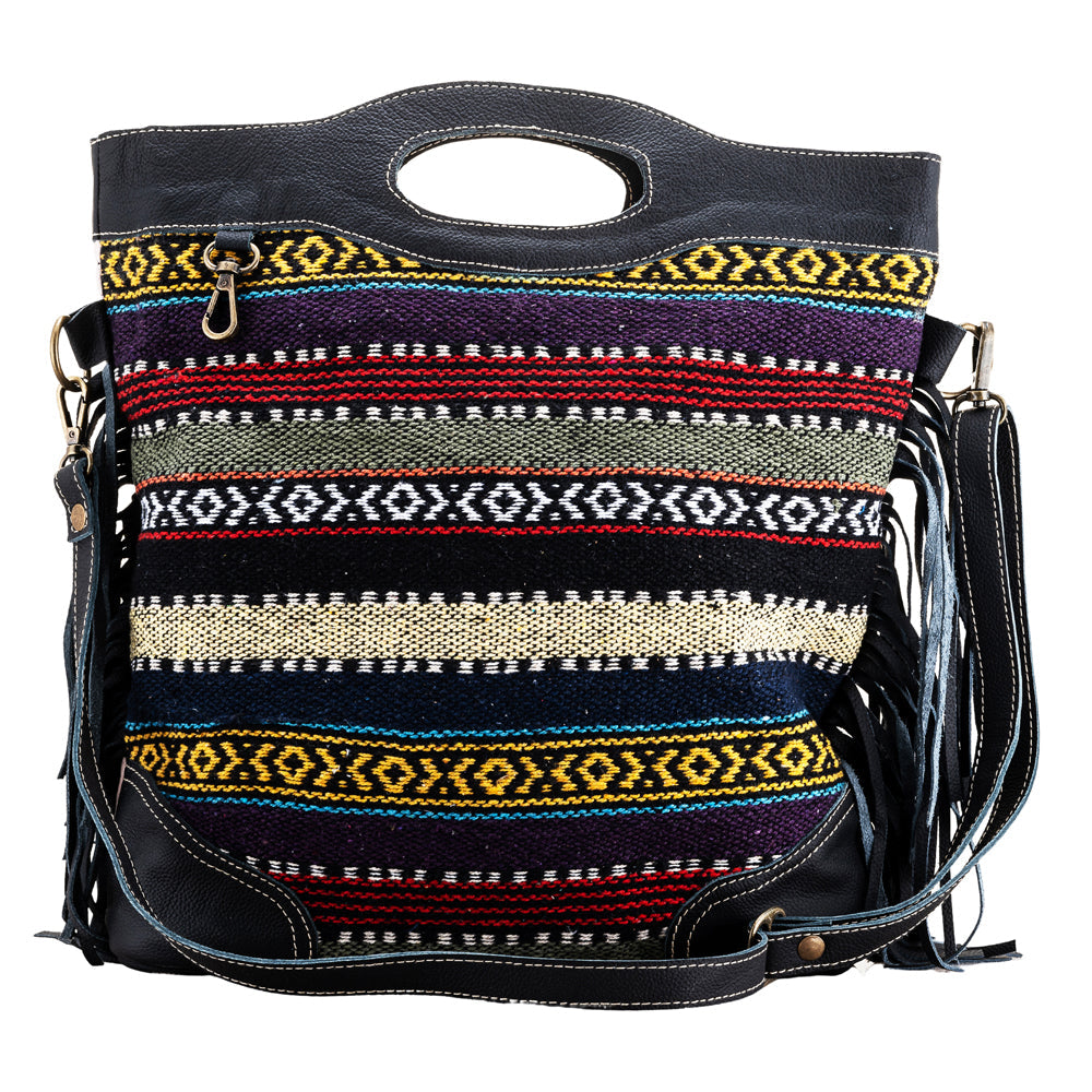 OHLAY Upcycled Wool Leather Clutch