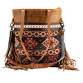 OHLAY Upcycled Wool Embossed Leather Tote