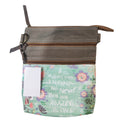 OHLAY Upcycled Canvas Leather Crossbody Bag