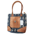 OHLAY Upcycled Canvas Leather Tote