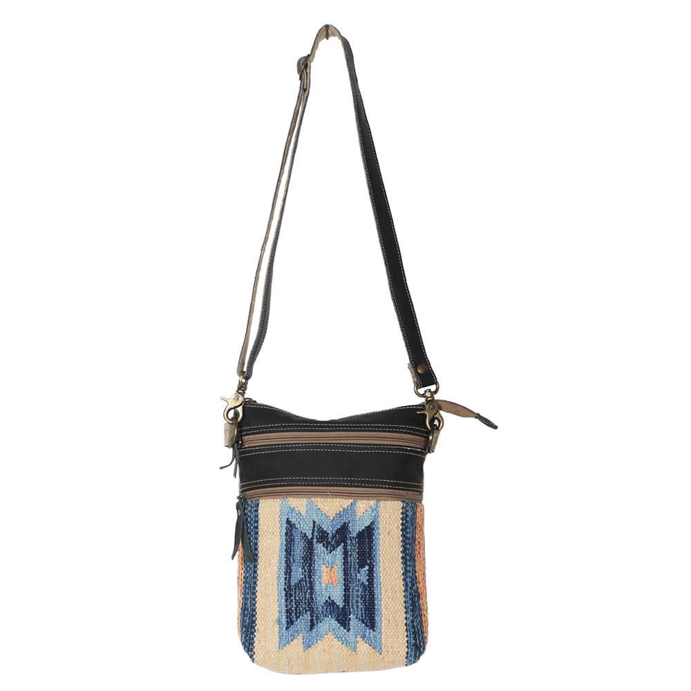 OHLAY Upcycled Wool Leather Crossbody Bag