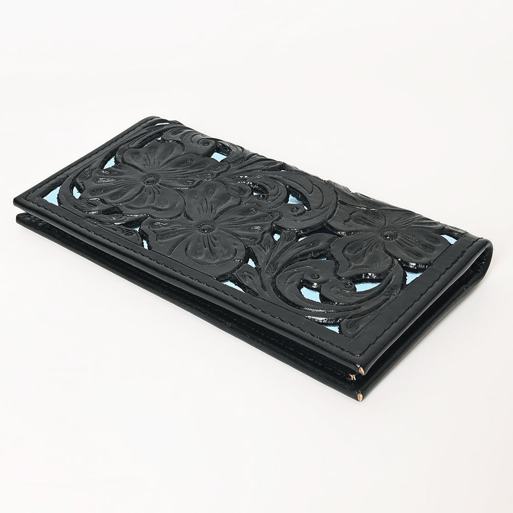 Ohlay Wallet Hand Tooled Genuine Leather