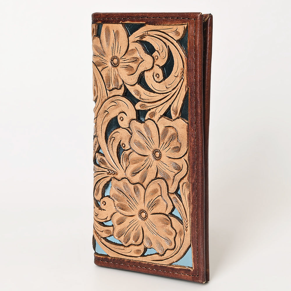 Ohlay Wallet Hand Tooled Genuine Leather