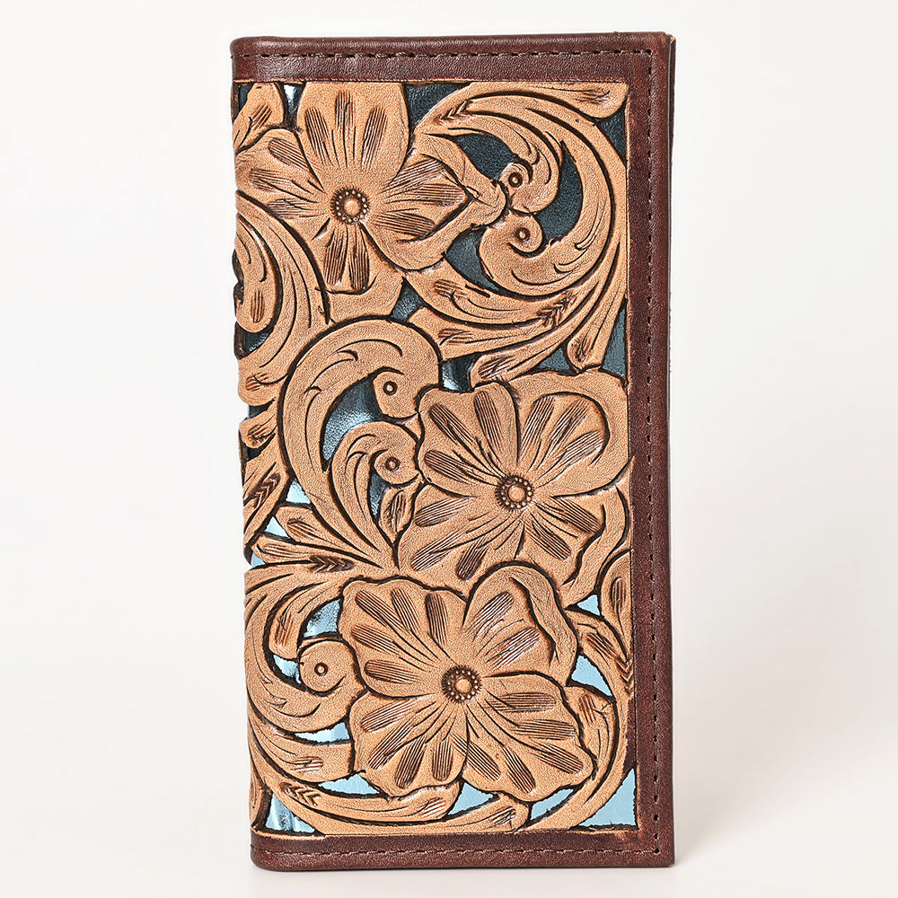 OHLAY Hand-Tooled Genuine Leather Wallet