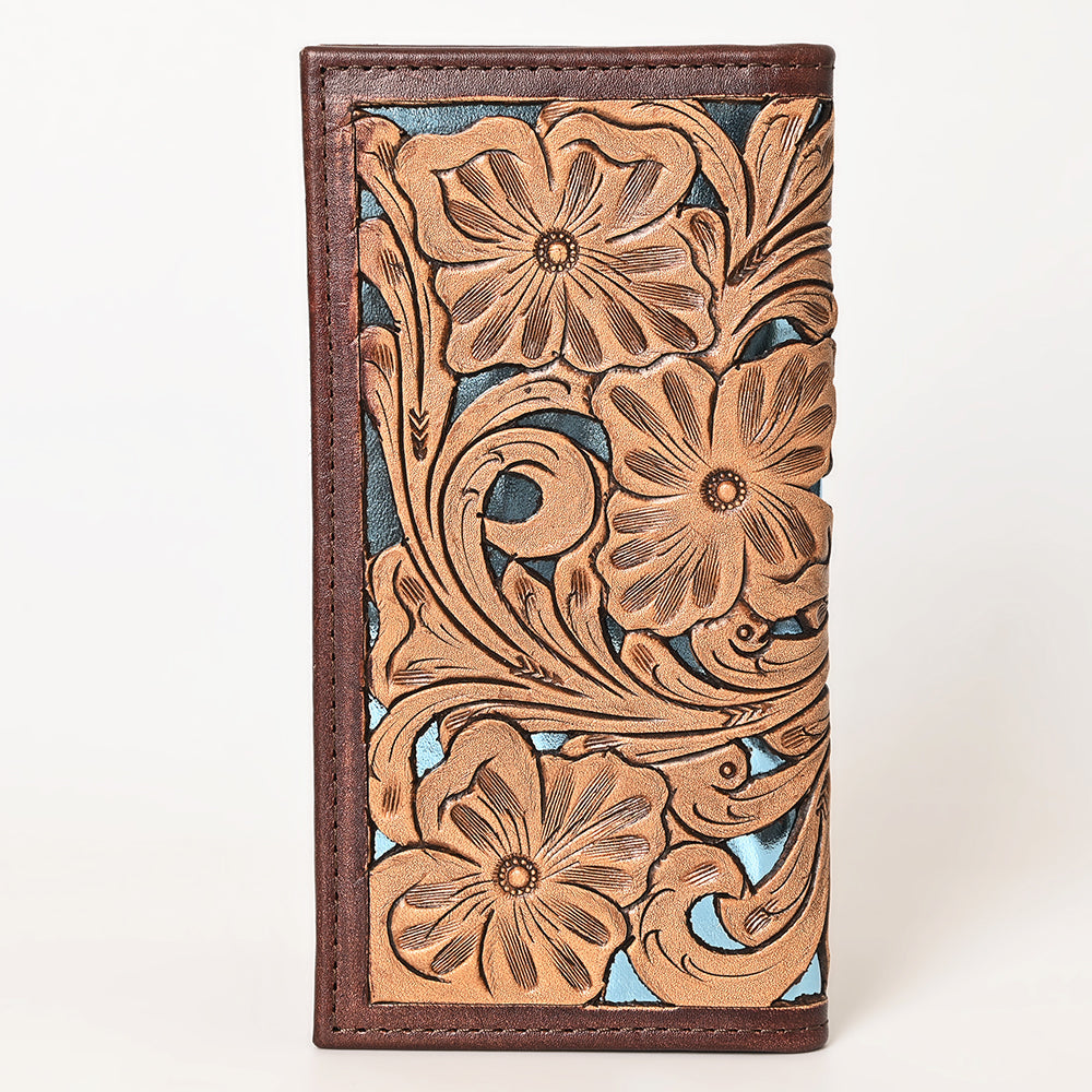 OHLAY Hand-Tooled Genuine Leather Wallet