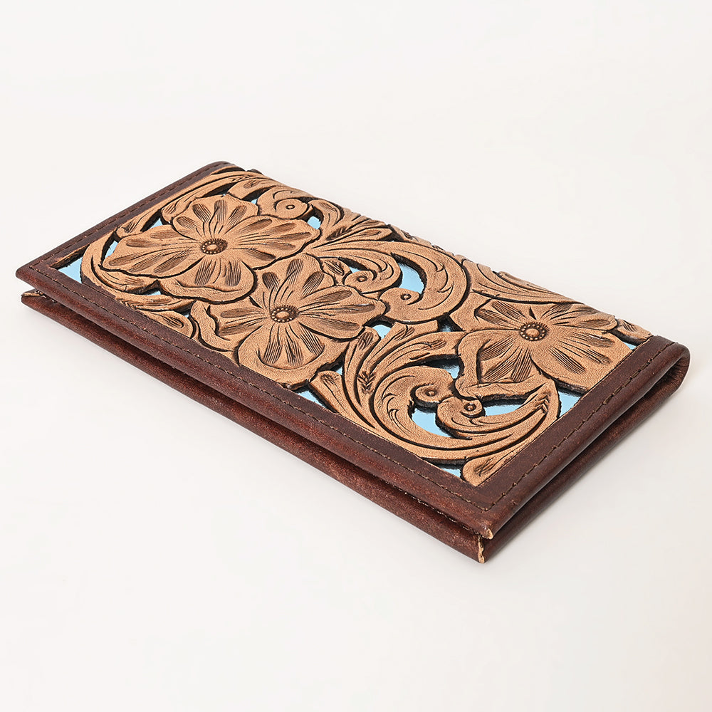 OHLAY Hand-Tooled Genuine Leather Wallet