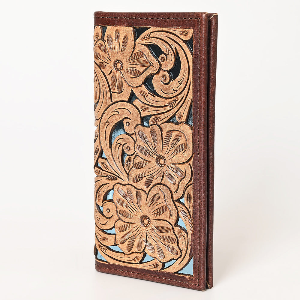 OHLAY Hand-Tooled Genuine Leather Wallet