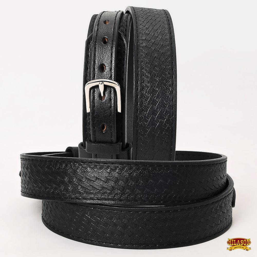 HILASON Western Genuine Leather Belt for Men Women Cowboy Cowgirl Handmade Unisex Full Grain Heavy Duty Tooled Belt for Jeans