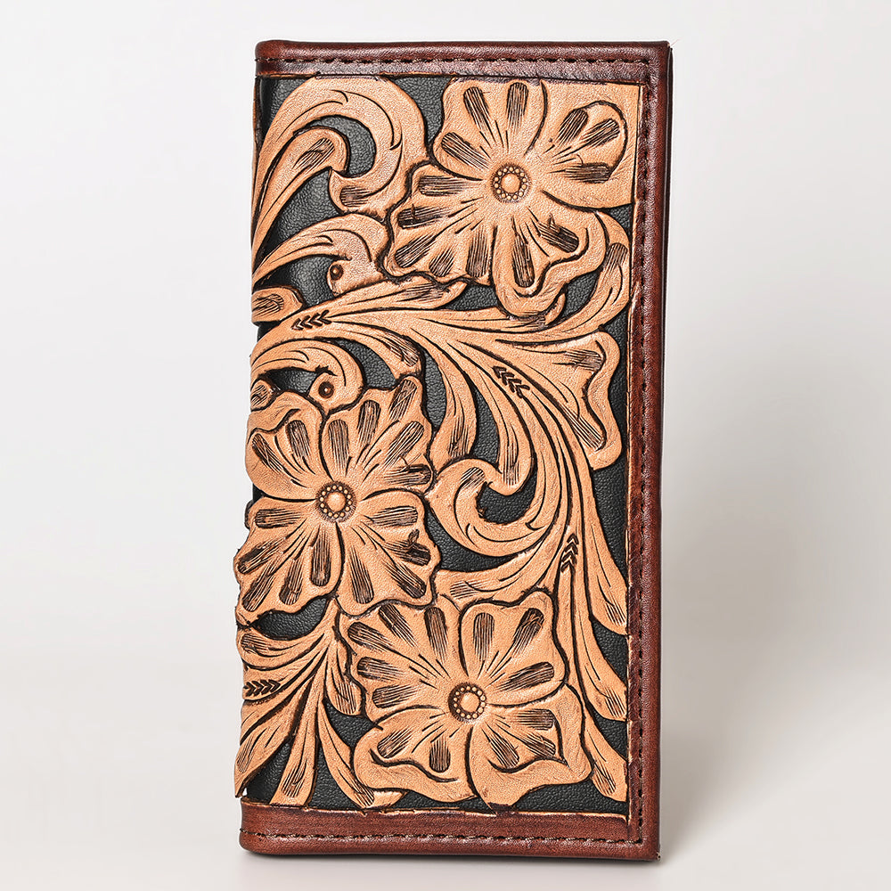 OHLAY Hand-Tooled Genuine Leather Wallet