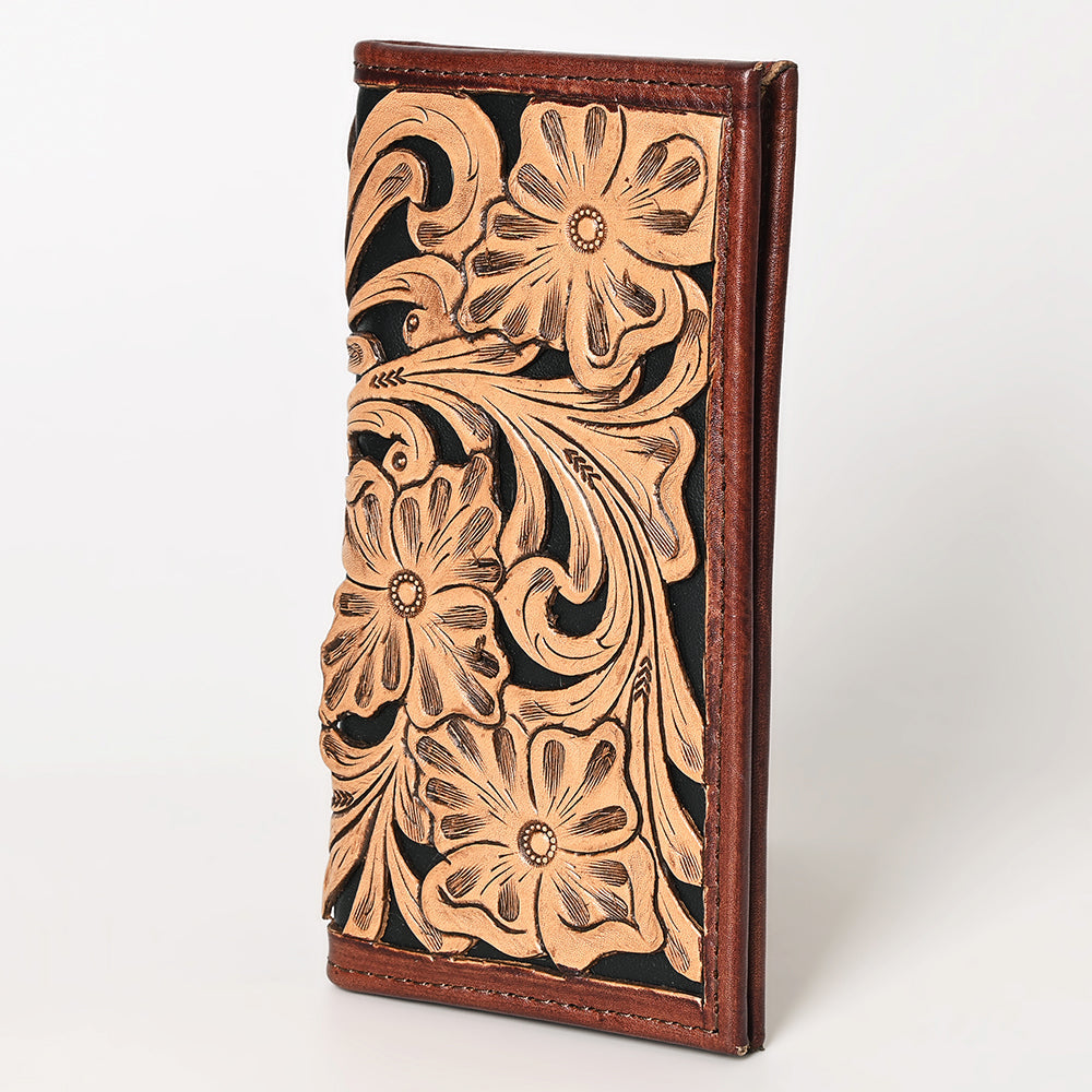OHLAY Hand-Tooled Genuine Leather Wallet