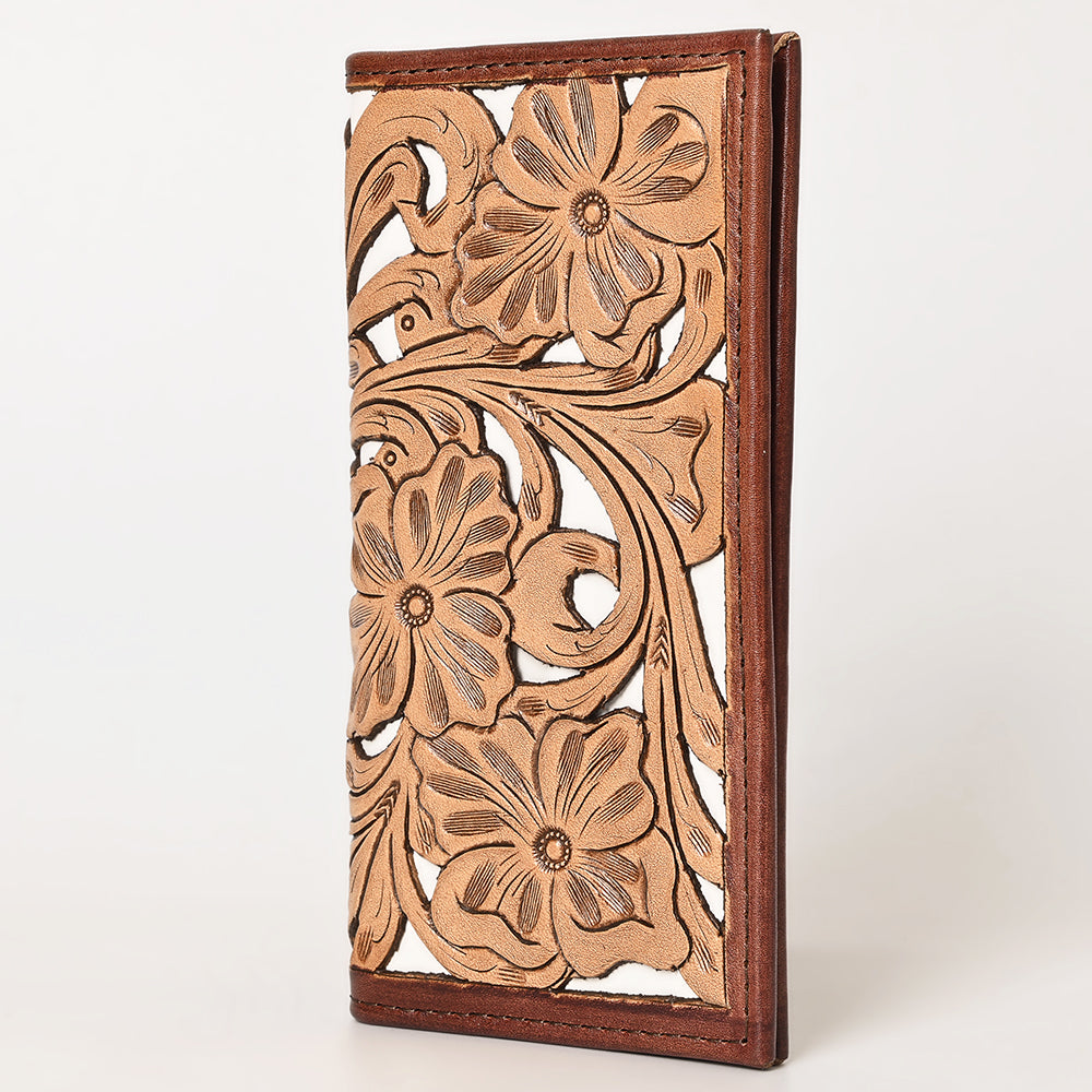Ohlay Wallet Hand Tooled Genuine Leather