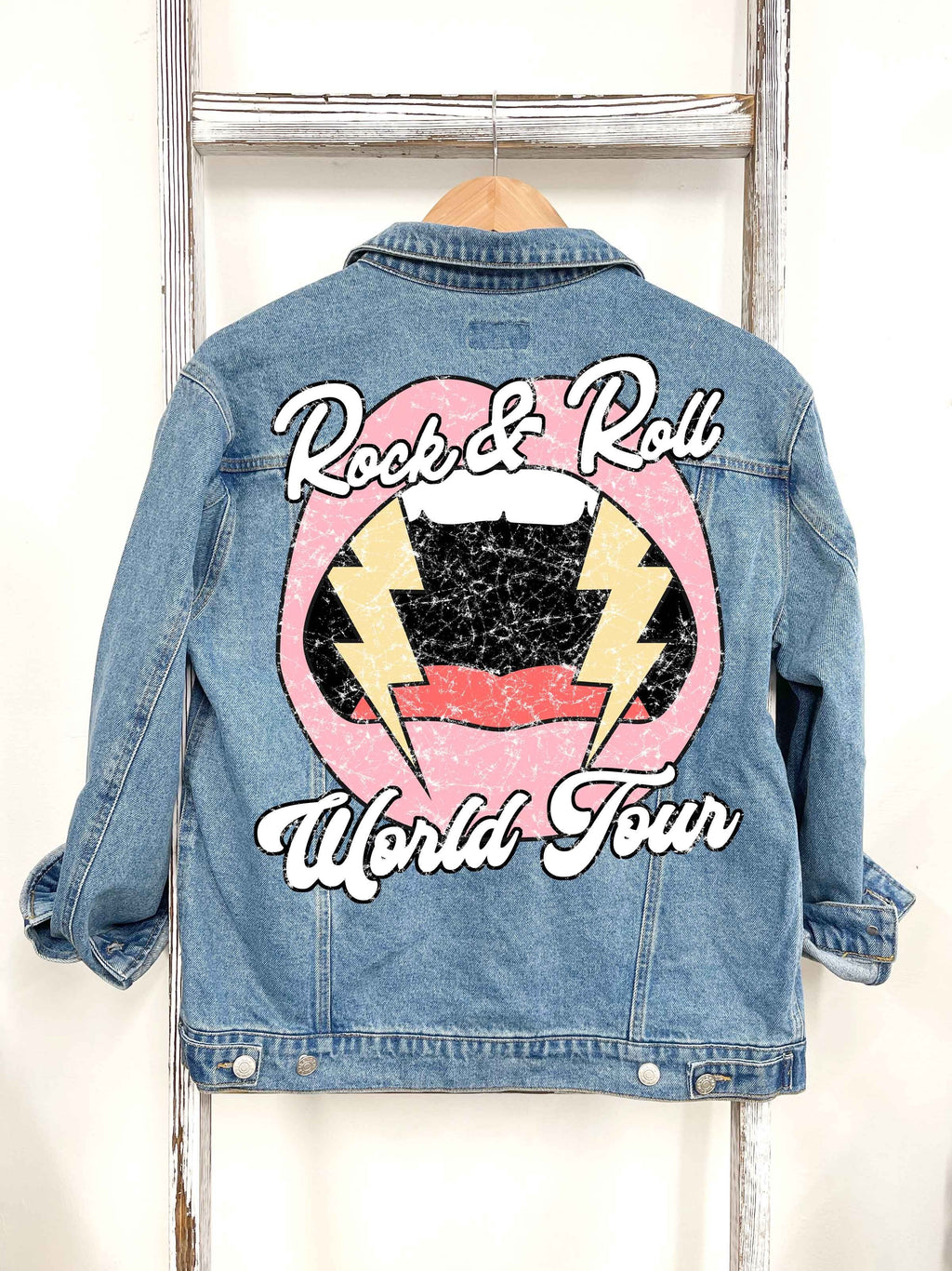 World Tour Graphic Denim Jacket