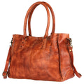 Never Mind Tote Vintage Handmade Genuine Cowhide Leather