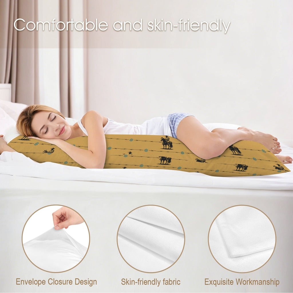 Baha Ranch Saddle Up Body Pillow Cover Made in America by Baha Ranch Western Wear - product image 3