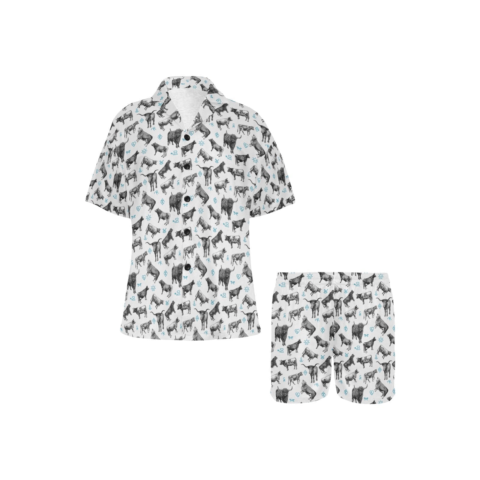 Baha Ranch Cattle and Brands Women's Western Pajama Set by Baha Ranch Western Wear - product image 2