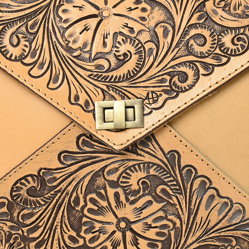 American Darling Hand-Tooled Genuine Leather Bag