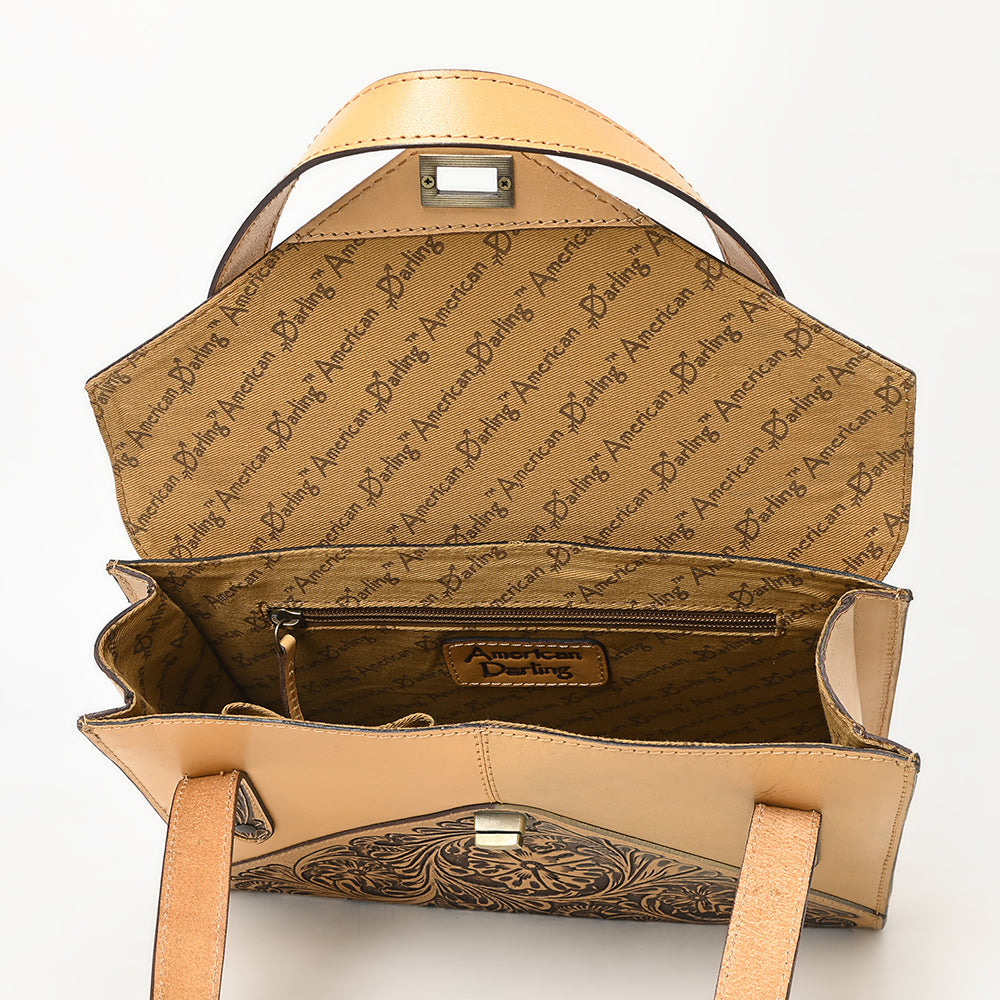 American Darling Hand-Tooled Genuine Leather Bag