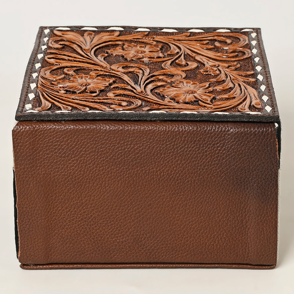 American Darling Hand-Tooled Hair-On Genuine Leather Bag