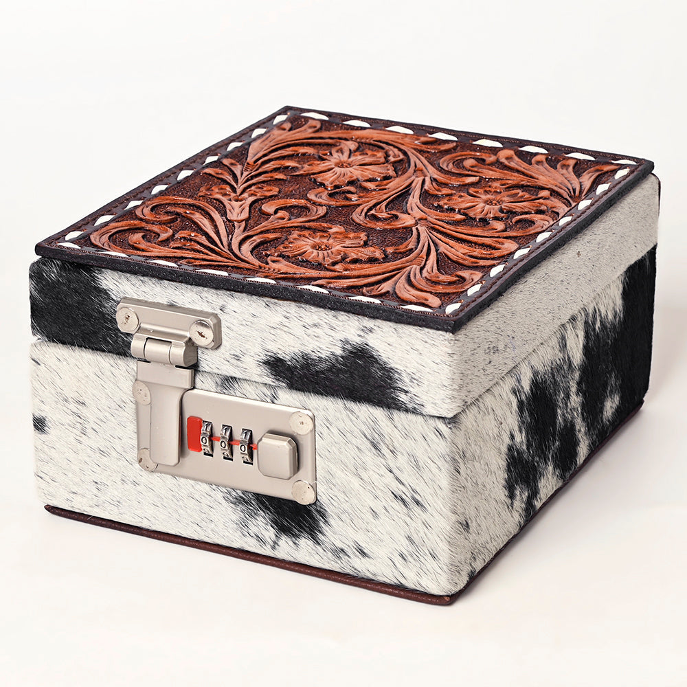 American Darling Hand-Tooled Hair-On Genuine Leather Bag