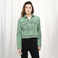 Genuine Vintage  leather Women shirt  jacket  dress ladies girl
