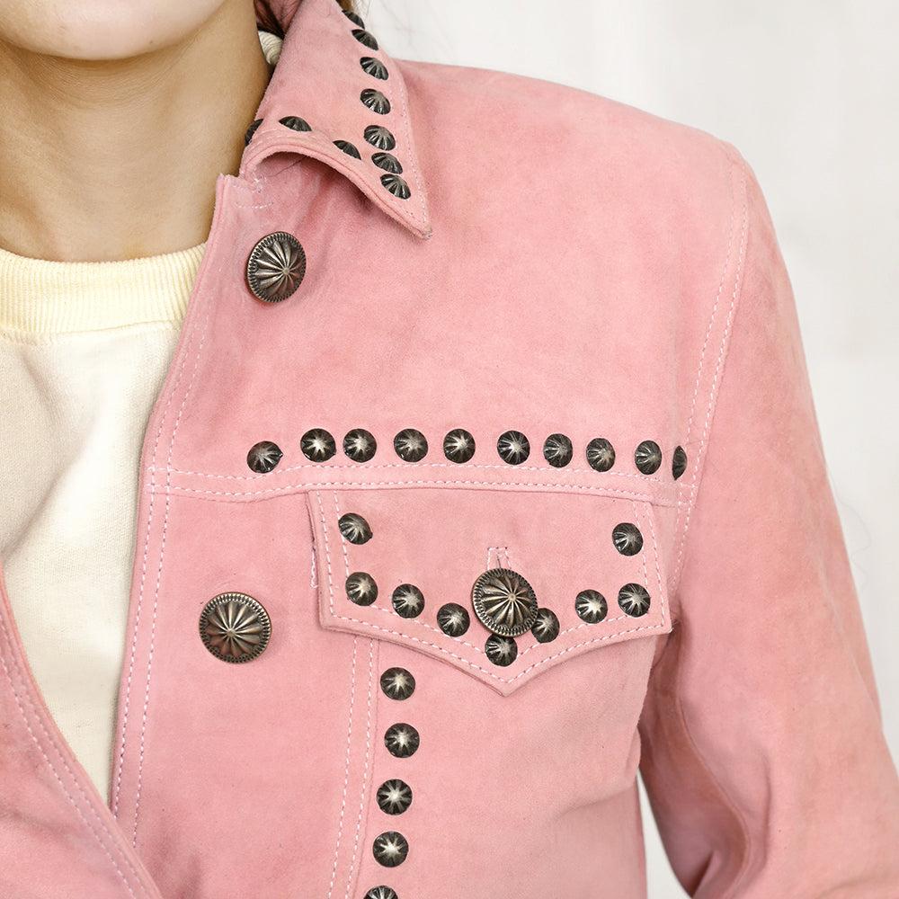 Genuine Vintage  leather Women shirt  jacket  dress ladies girl