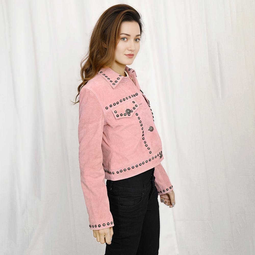 Genuine Vintage  leather Women shirt  jacket  dress ladies girl