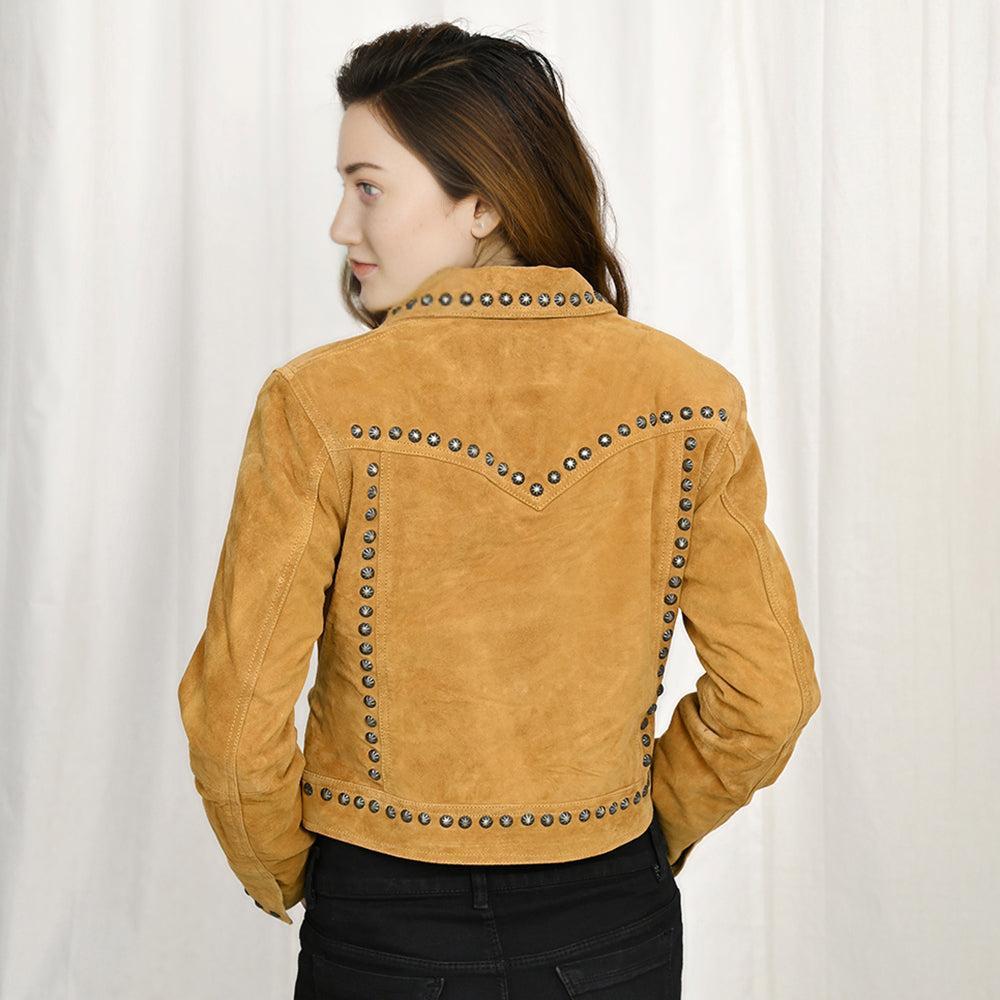 Genuine Vintage  leather Women shirt  jacket  dress ladies girl