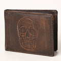 AMERICAN TANNER Genuine Leather Hand Burnished Bifold Wallet For Men Women H3.5 X W4.75 X D0.5