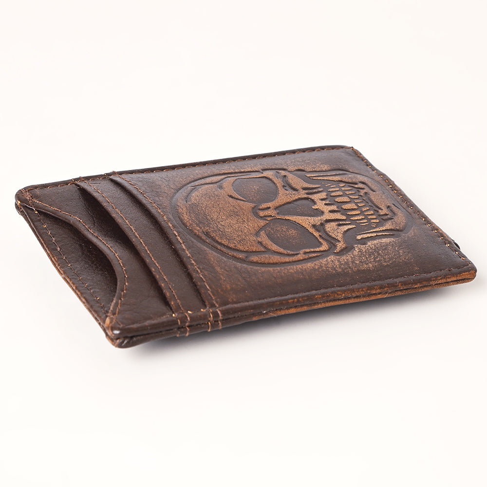 AMERICAN TANNER Genuine Leather Card Holder Wallet For Men & Women H4.1 X W3