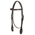 Hilason Western Horse Genuine Leather Headstall Bridle Engraved GS Concho Brown