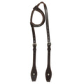 Hilason Western Horse Genuine Leather One Ear Headstall Bridle Engraved GS Concho Brown