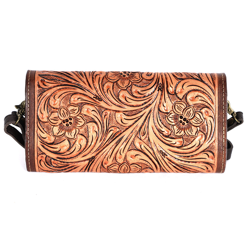 American Darling Cross Body Hand Tooled Genuine Leather Western Women Bag | Turquoise Handbag Purse Crossbody for Cute
