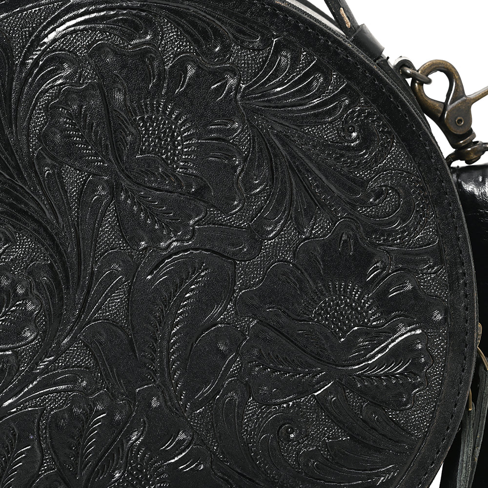 American Darling Canteen Hand Tooled Genuine Leather