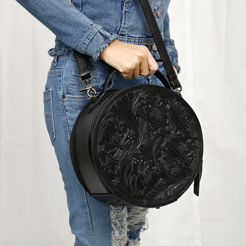 American Darling Canteen Hand Tooled Genuine Leather